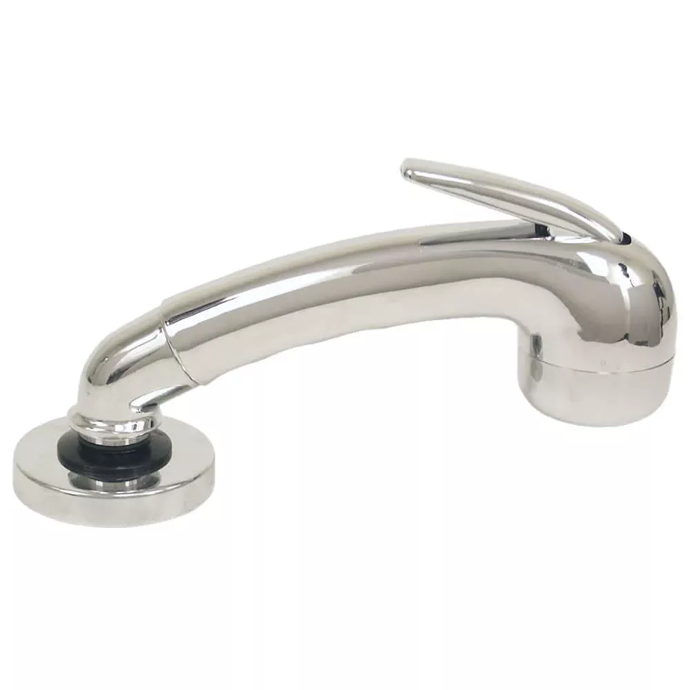 Scandvik Chrome Euro Sprayer w/6' Black Nylon Hose [14041]