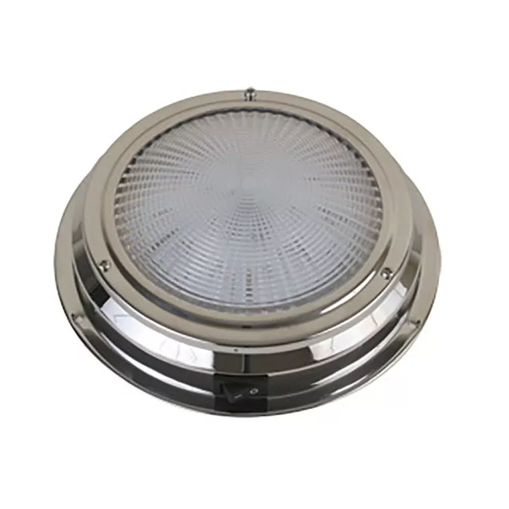 Scandvik LED Dome Light – Traditional – Stainless Steel – 5.5″ – 12V
