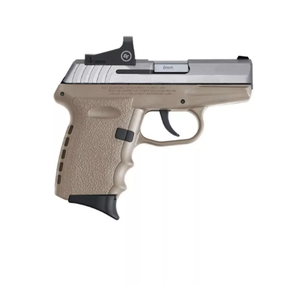 SCCY CPX-2 9mm SS/FDE 10+1 RED DOT