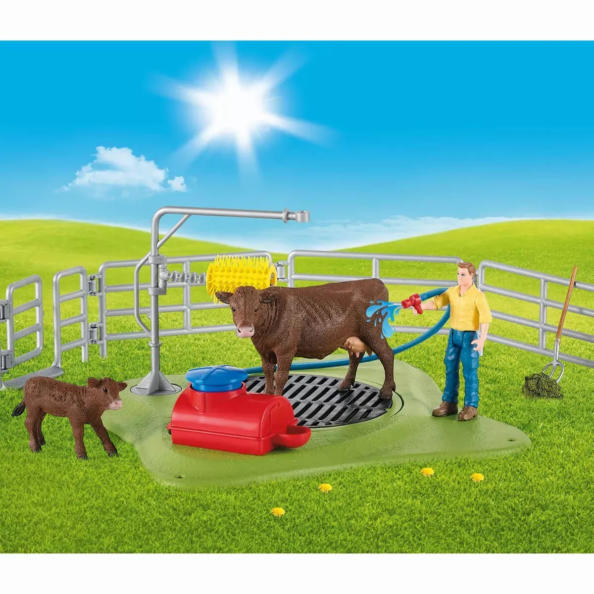 Schleich Happy Cow Wash #42529