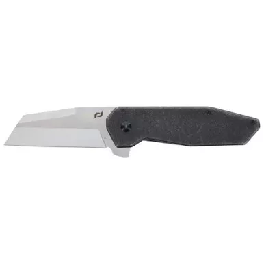Schrade 1136251 Stylte Frame Lock Folding Knife 3" Modified Wharncliffe D2 Blade, Dark Stonewash Handle