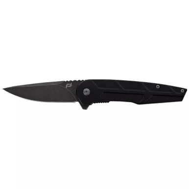 Schrade 1159329 Reckon Assisted Opening Folding Knife 3" D2 Steel Drop Point Blade, Black Aluminum Handle