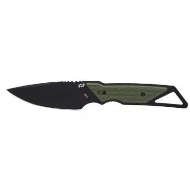 Schrade 1182497 Outback Fixed Knife 3.75" AUS-8 Drop Point Blade, OD Green OverMold Handle
