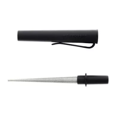 Schrade 1182509 Hone Cone Knife Sharpener Diamond Dust Black OverMold Handle