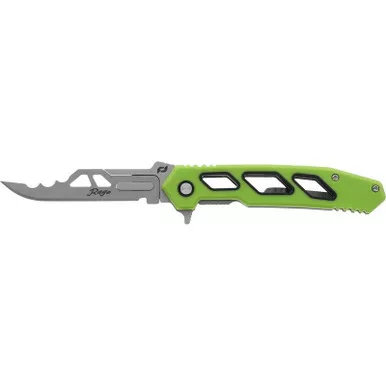 Schrade 1197646 Isolate Enrage 8 Replaceable Blade Folding Knife 3" 420A Scalpel Grind Blade, Green Handle