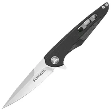 Schrade 3.5" Drop Point Brushed Finish Blade Knife