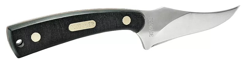Schrade Old Timer Sharpfinger Knife With Leather Sheath #152OT