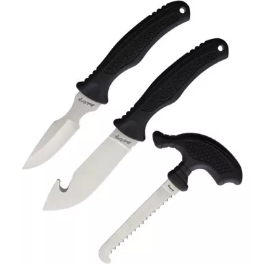 Schrade Uncle Henry Hunting Knife Set Black handle