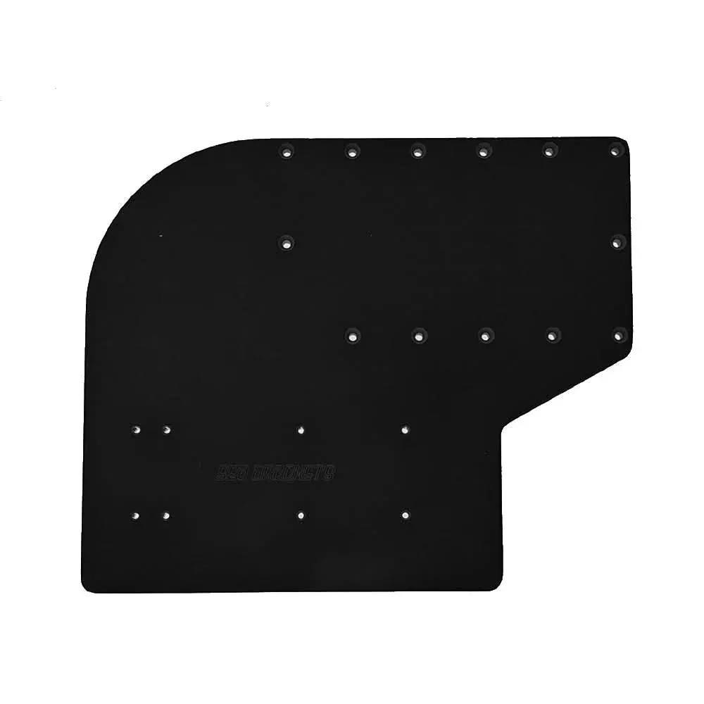 Sea Brackets Large Offset Trolling Motor Plate – Black for Universal Mounting – SEA2307-BLK
