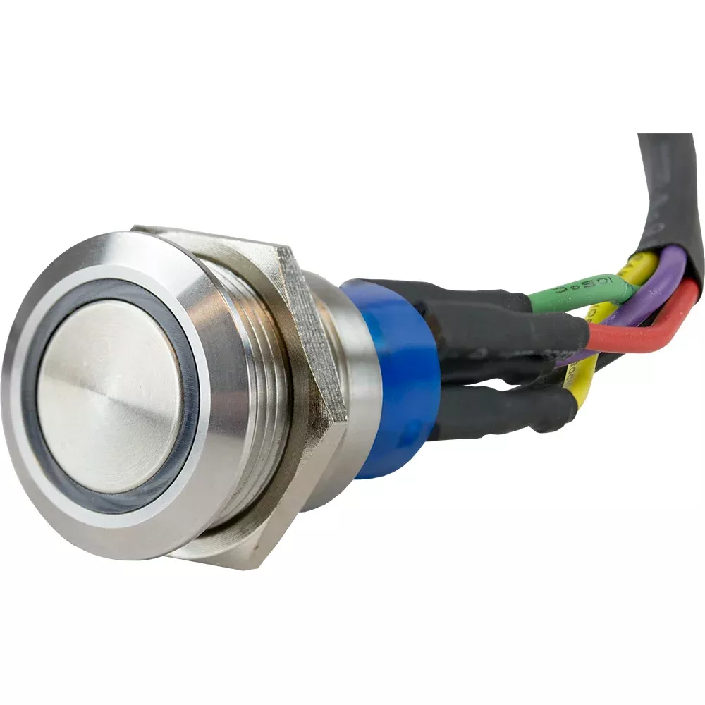 Sea-Dog LED Push Button On/Off Switch – Formed 304 Stainless Steel – 403063-1
