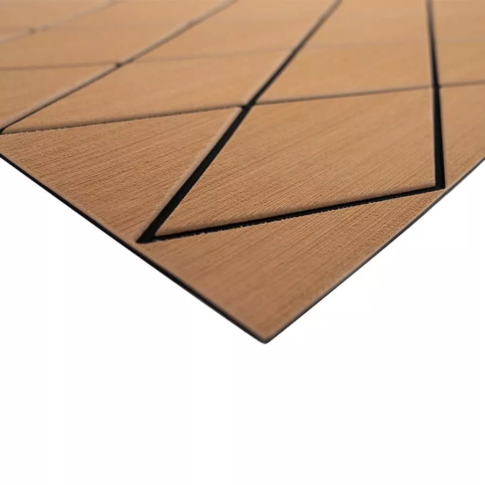 SeaDek 40″ x 80″ 6mm Two Color Diamond Full Sheet – Brushed Texture – Mocha/Black (1016mm x 2032mm x 6mm) [56411-80093]