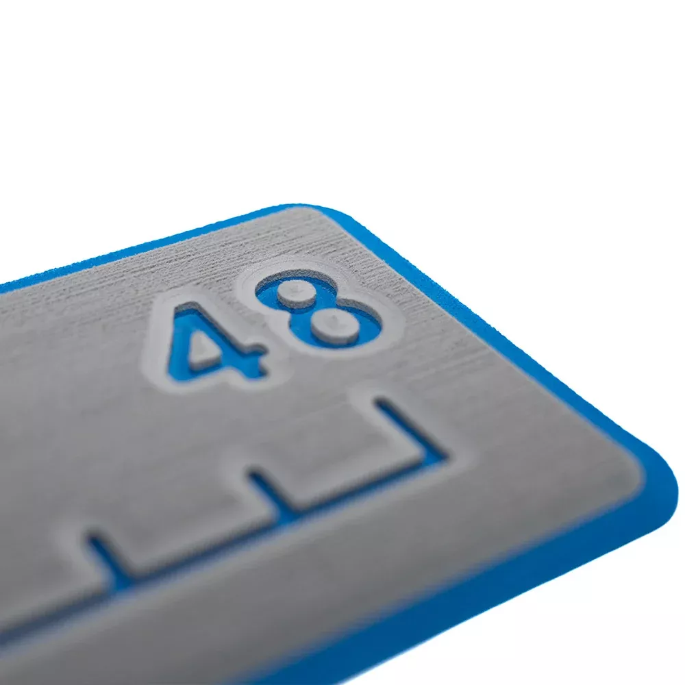 SeaDek 48 Routed Ruler – 6mm – Brushed Texture – Storm Grey/Bimini Blue [53584-18363]