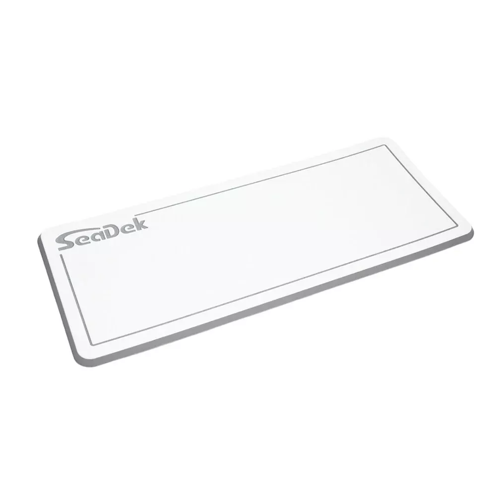 SeaDek Small Helm Pad – White/Storm Grey w/SeaDek Logo [37925-80375]