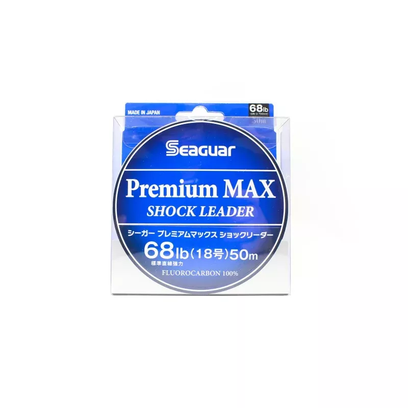 Seaguar Fluorocarbon Premium Max Shock Leader Line 50m Size 18 68lb (2618)