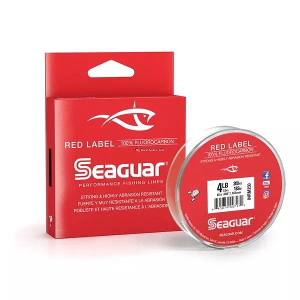 Seaguar Red Label 100% Fluorocarbon Fishing Line – 4lb Clear #04RM250