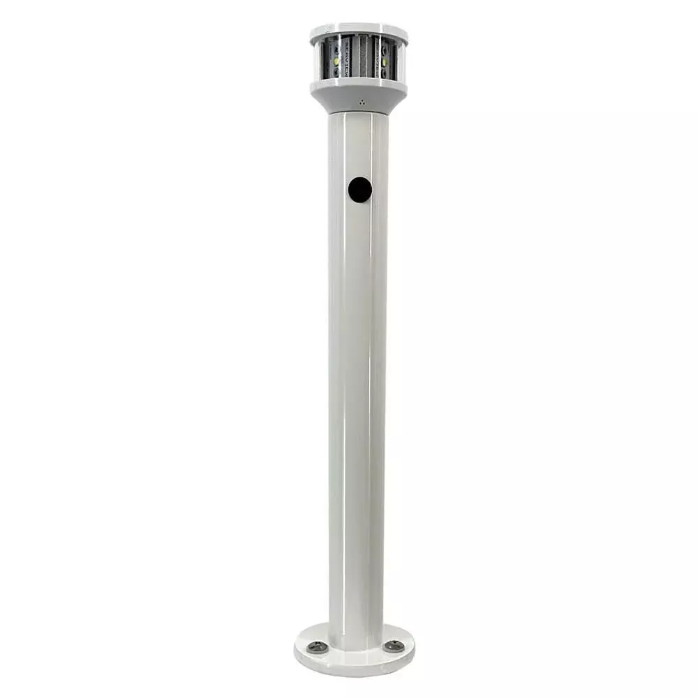 Seaview 24" Fixed Light Post w/C5 Certified All-Round LED Light