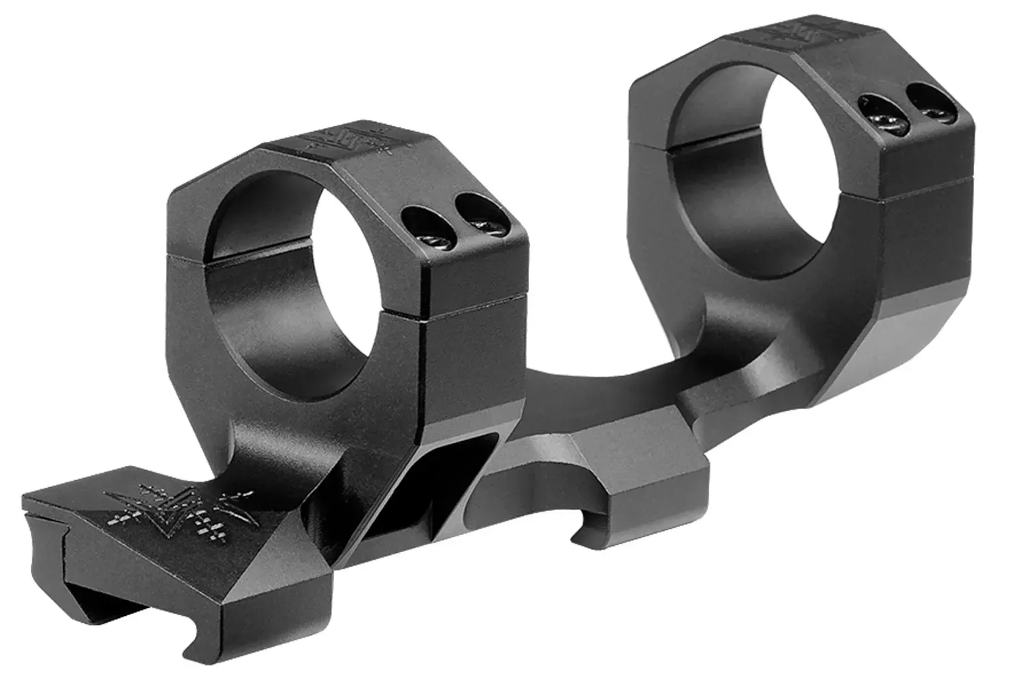 Seekins Precision MXM Scope Base 1-Pc Base & Ring Combo For MXM 1-Piece Cantilever Style Black Matte Anodized Finish 20 MOA 30mm Tube