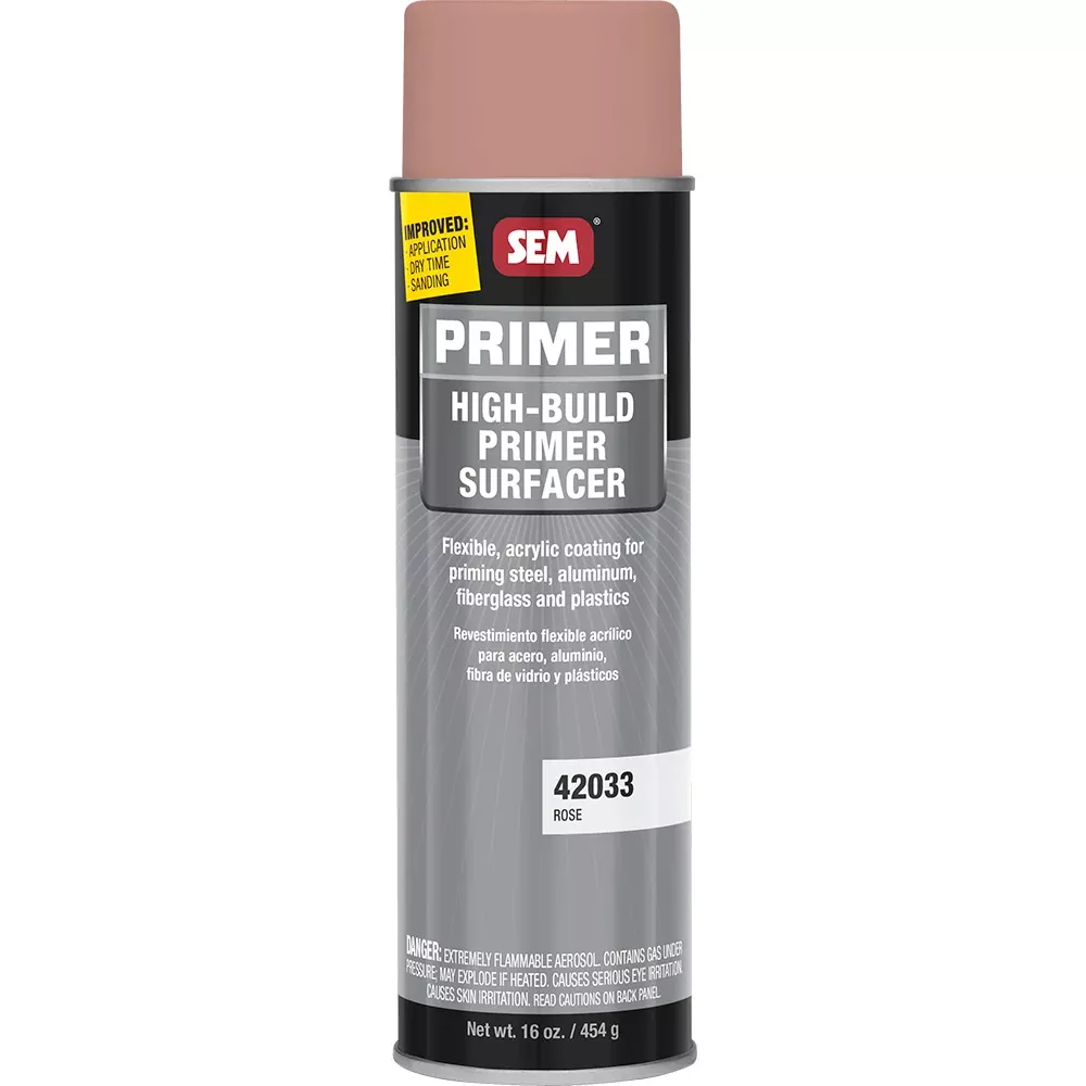 SEM High-Build Primer Surfacer 20oz Aerosol Can – Rose – 42033