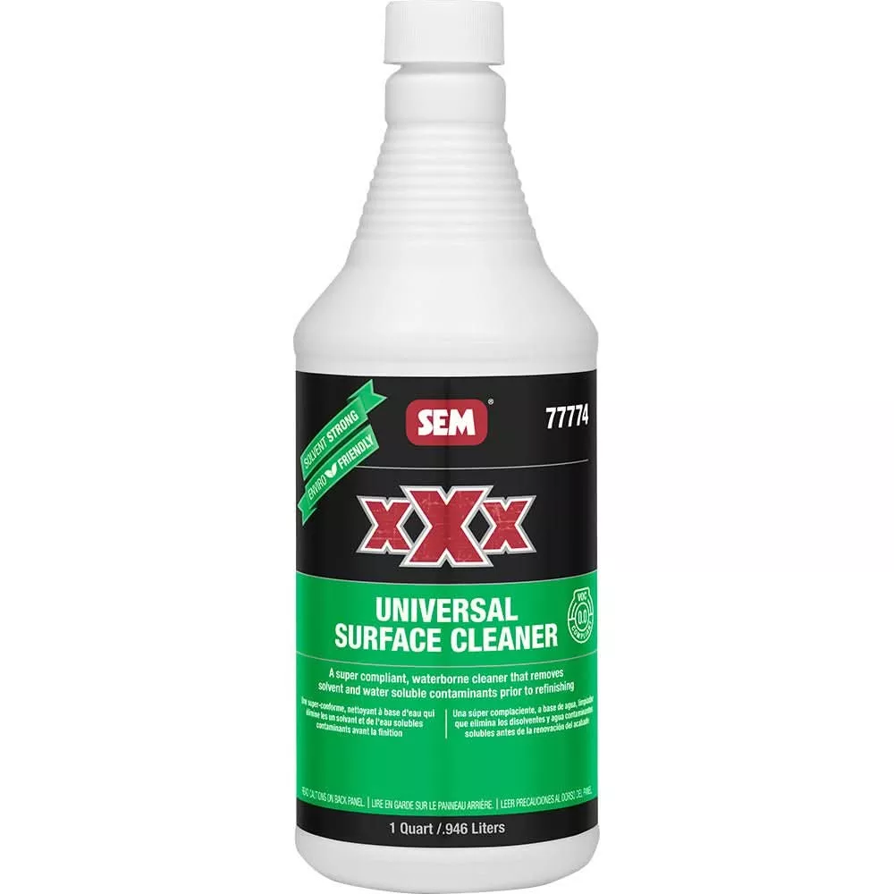SEM XXX Universal Surface Cleaner – 1 Quart for Automotive Refinishing – 77774