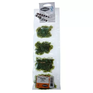 Semperfli Game Changer Chenille Pack Olive Streamer Patterns