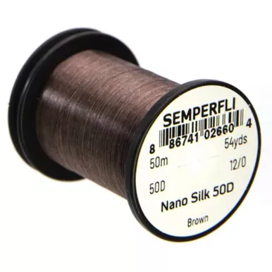 Semperfli Nano Silk 50D 12/0 Brown Spool
