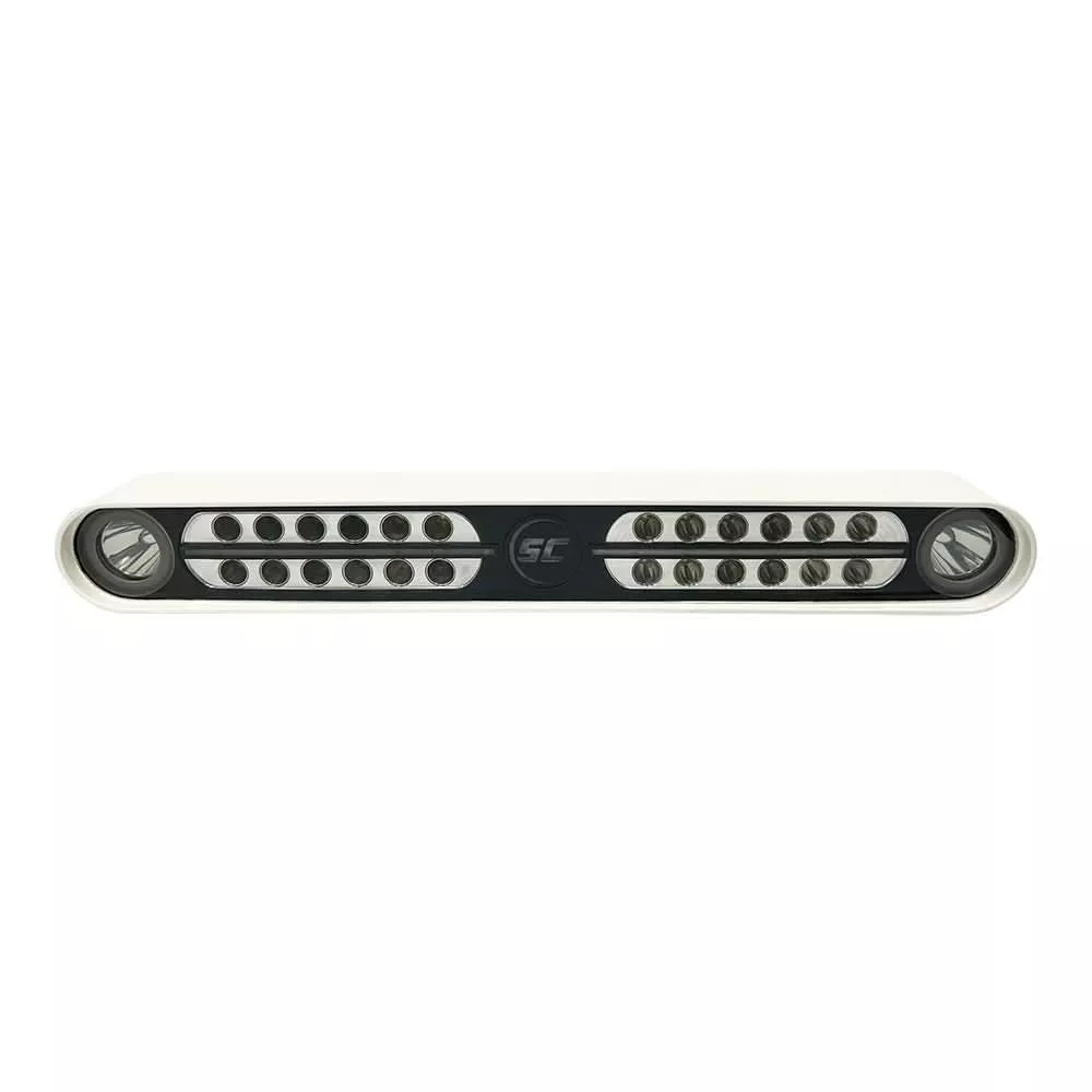 Shadow-Caster Eagle Ray LED Light Bar - White Housing & Dual Optics - SCM-EAGLE-RAY-WH