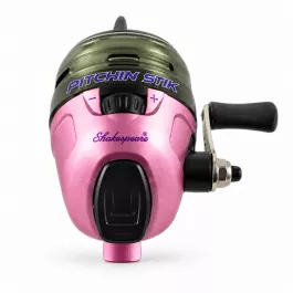 Shakespeare Pitchin Stik Spincast Reel - Pink