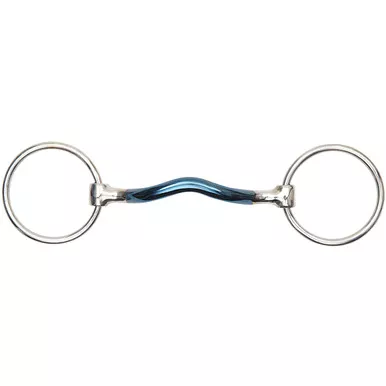 SHIRES Blue Alloy Loose Ring Mullen Mouth Bit (6357BLUESWT)