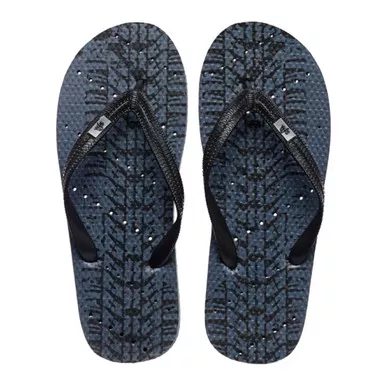 SHOWAFLOPS Mens Tire Track Grey/Black Flip-Flops (627)