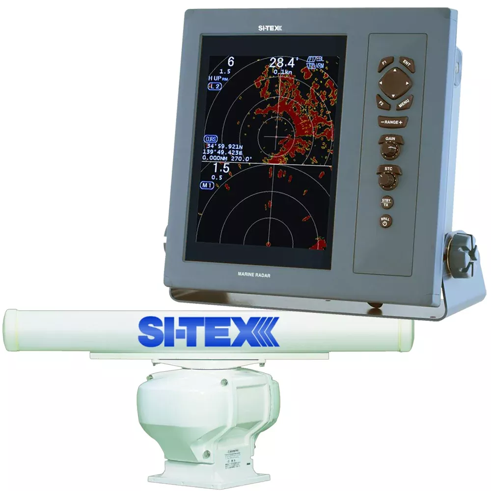 SI-TEX Professional Dual Range Radar w/6kW 6′ Open Array – 10.4″ Color TFT LCD Display – T-2060A-6