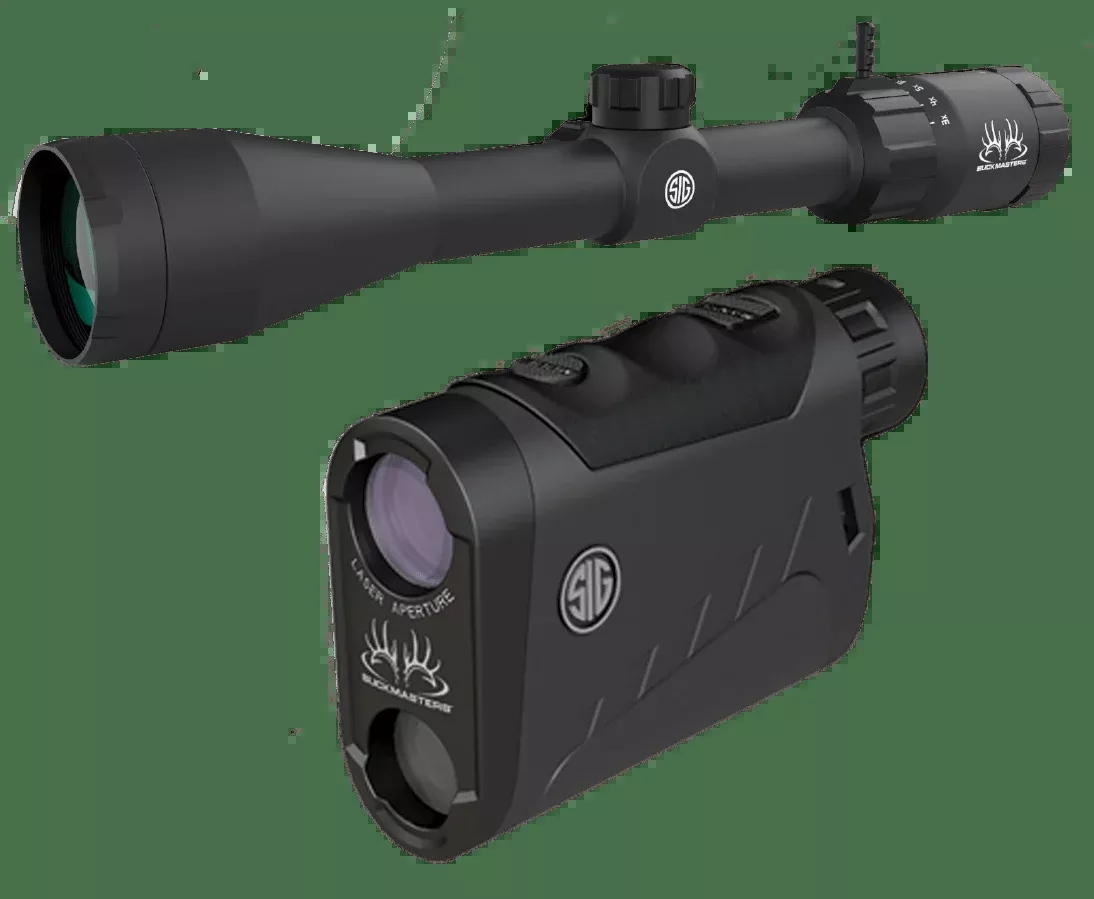 Sig Sauer Buckmaster Scope And Rangefinder Kit 3-12x44mm Bbc W/ Buckmaste 1500 Rangefinder