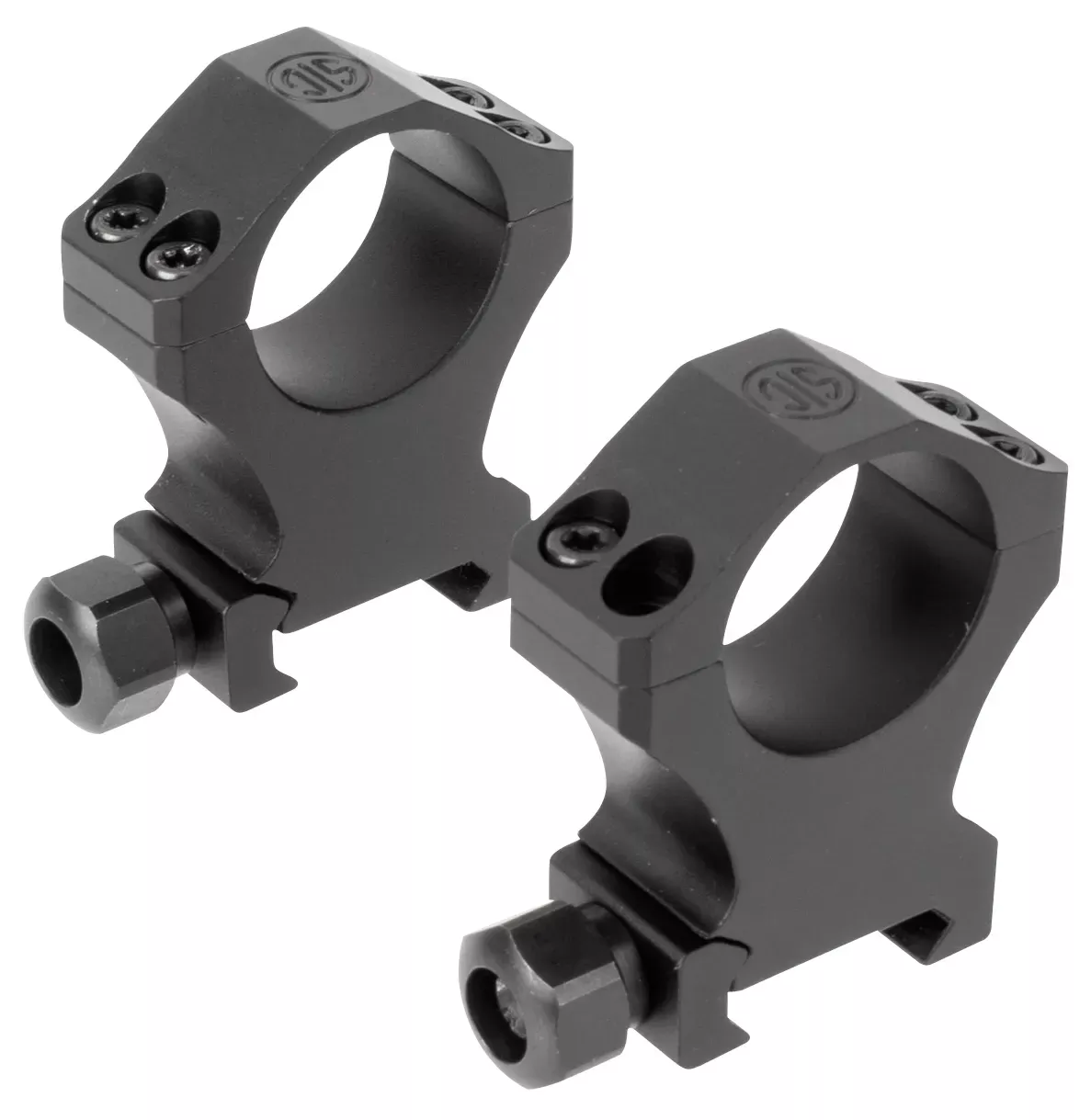 Sig Sauer Electro-Optics Alpha1 Hunting Scope Ring Set For Rifle Weaver Extra High 34mm Tube 0 MOA Black Powder Coated Aluminum