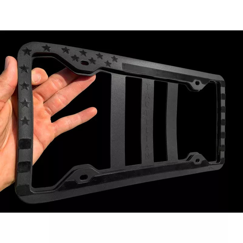 Silicone American Flag License Plate Frame – Anti-Rattle, Anti-Scratch