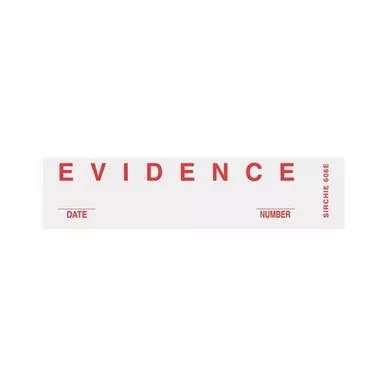 Sirchie 606E Evidence Tape, 1" x 500"