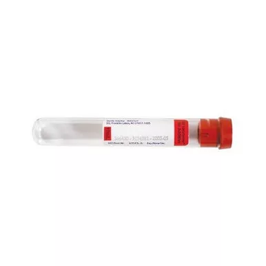 Sirchie CC110C Red Stopper Blood Collection Tube 10 ml (100 Pack)