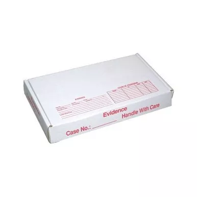 Sirchie ECB001 Evidence Collection Boxes, 14.75" x 7.88" x 2.25", 25 Pack