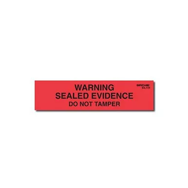 Sirchie EIL11R Warning! Sealed Evidence Labels, 1″ x 4″, Roll of 250