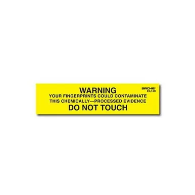 Sirchie EIL14R Warning Do Not Touch Labels, 1" x 4", Roll of 250
