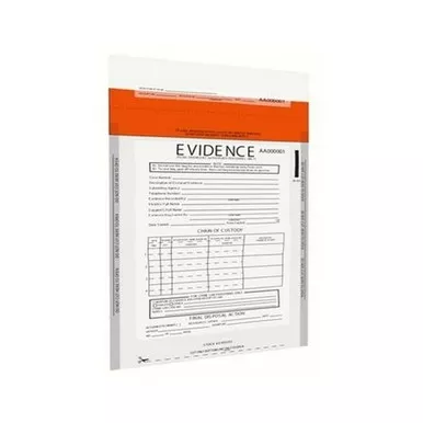 Sirchie Keepsafe Evidence Bags, 100 Pack