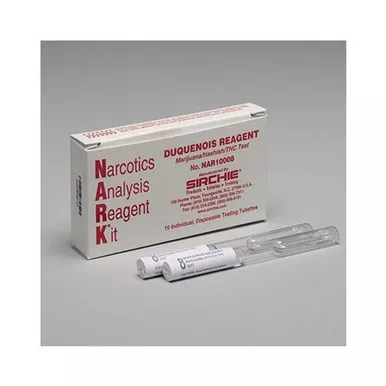 Sirchie NAR10008 NARK Test Duquenois Reagent (Marijuana/Hashish/THC), Box of 10