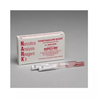 Sirchie NAR10029 NARK Test PCP Methaqualone Reagent, Box of 10
