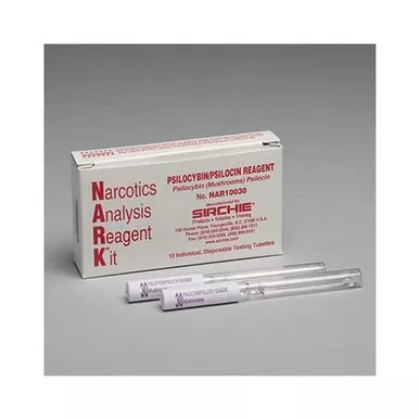 Sirchie NAR10030 NARK Test Psilocybin/Psilocin Mushrooms Reagent, Box of 10