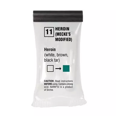 Sirchie NARK20011 NARK II Test 11 Meckes Modified Reagent (All Heroin), Box of 10