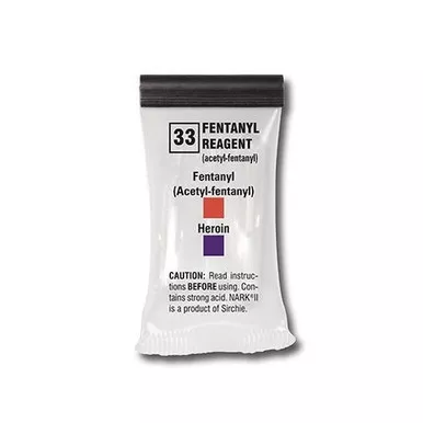 Sirchie NARK20033 NARK II Test 33 Fentanyl Reagent, Box of 10