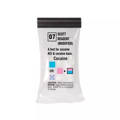 Sirchie NARK2007 NARK II Test 07 Scott Reagent Modified (Cocaine Salts/ Base), Box of 10