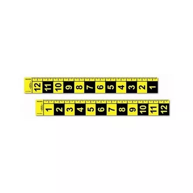 Sirchie PPS701 Big Numeral Straight Reference Scales 12" Vertical, 5 Pack