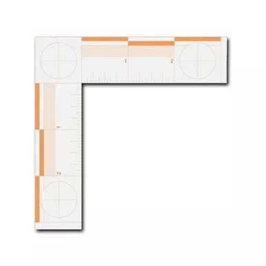 Sirchie PPS800IF L Shape Photo Scale, Fluorescent Orange, Standard, 5 Pack