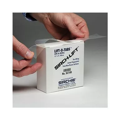 Sirchie SEARCH Lift-O-Tabs, 1.5" x 2", Roll of 100