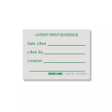 Sirchie TLT20C Hinge Lifter Labels, Set of 100