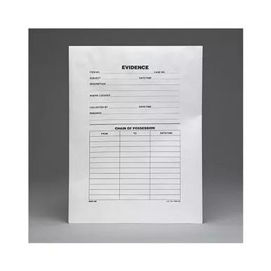 Sirchie TVK100 Tyvek Evidence Collection Envelopes, 9.5" x 12.5", 100 Pack